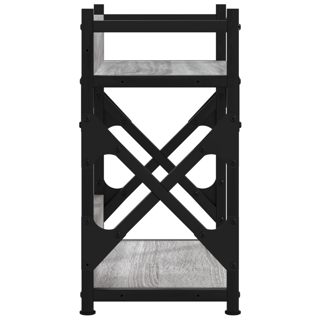 Printerstandaard 2-laags 40x20x40 cm bewerkt hout grijs sonoma is nu te koop bij PeponiXL, paradijselijk wonen!