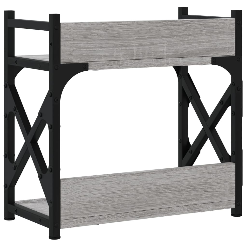 Printerstandaard 2-laags 40x20x40 cm bewerkt hout grijs sonoma is nu te koop bij PeponiXL, paradijselijk wonen!