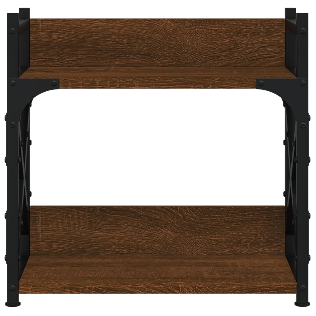 Printerstandaard 2-laags 40x20x40 cm bewerkt hout bruineiken is nu te koop bij PeponiXL, paradijselijk wonen!
