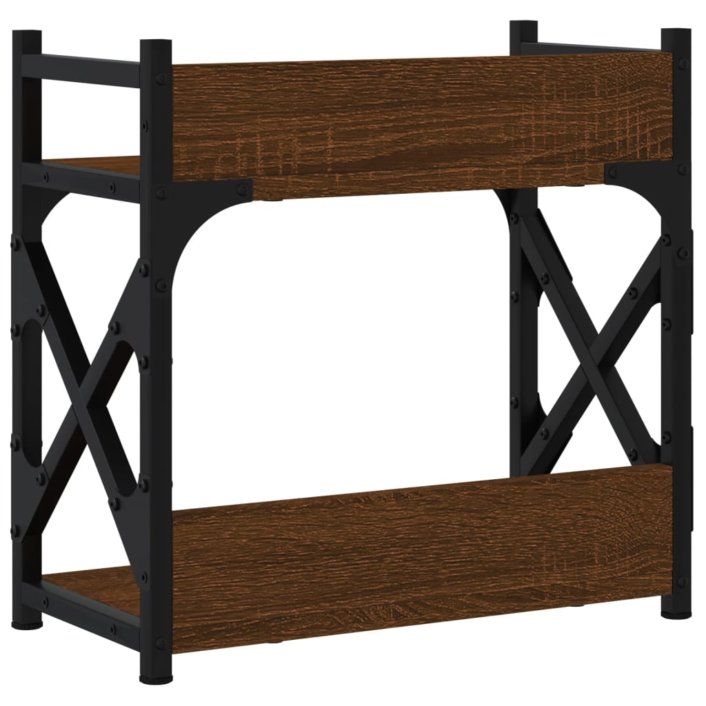 Printerstandaard 2-laags 40x20x40 cm bewerkt hout bruineiken is nu te koop bij PeponiXL, paradijselijk wonen!