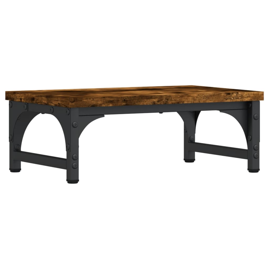 Monitorstandaard 37x23x14 cm bewerkt hout gerookt eikenkleurig is nu te koop bij PeponiXL, paradijselijk wonen!