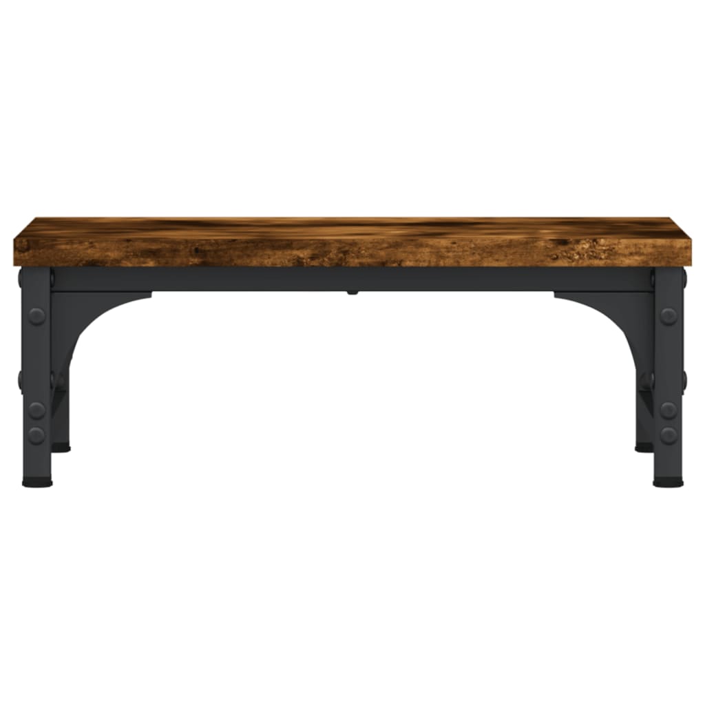 Monitorstandaard 37x23x14 cm bewerkt hout gerookt eikenkleurig is nu te koop bij PeponiXL, paradijselijk wonen!