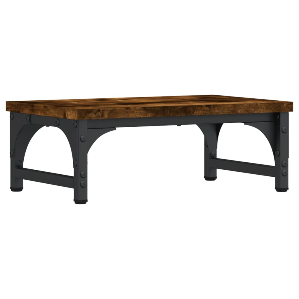 Monitorstandaard 37x23x14 cm bewerkt hout gerookt eikenkleurig is nu te koop bij PeponiXL, paradijselijk wonen!