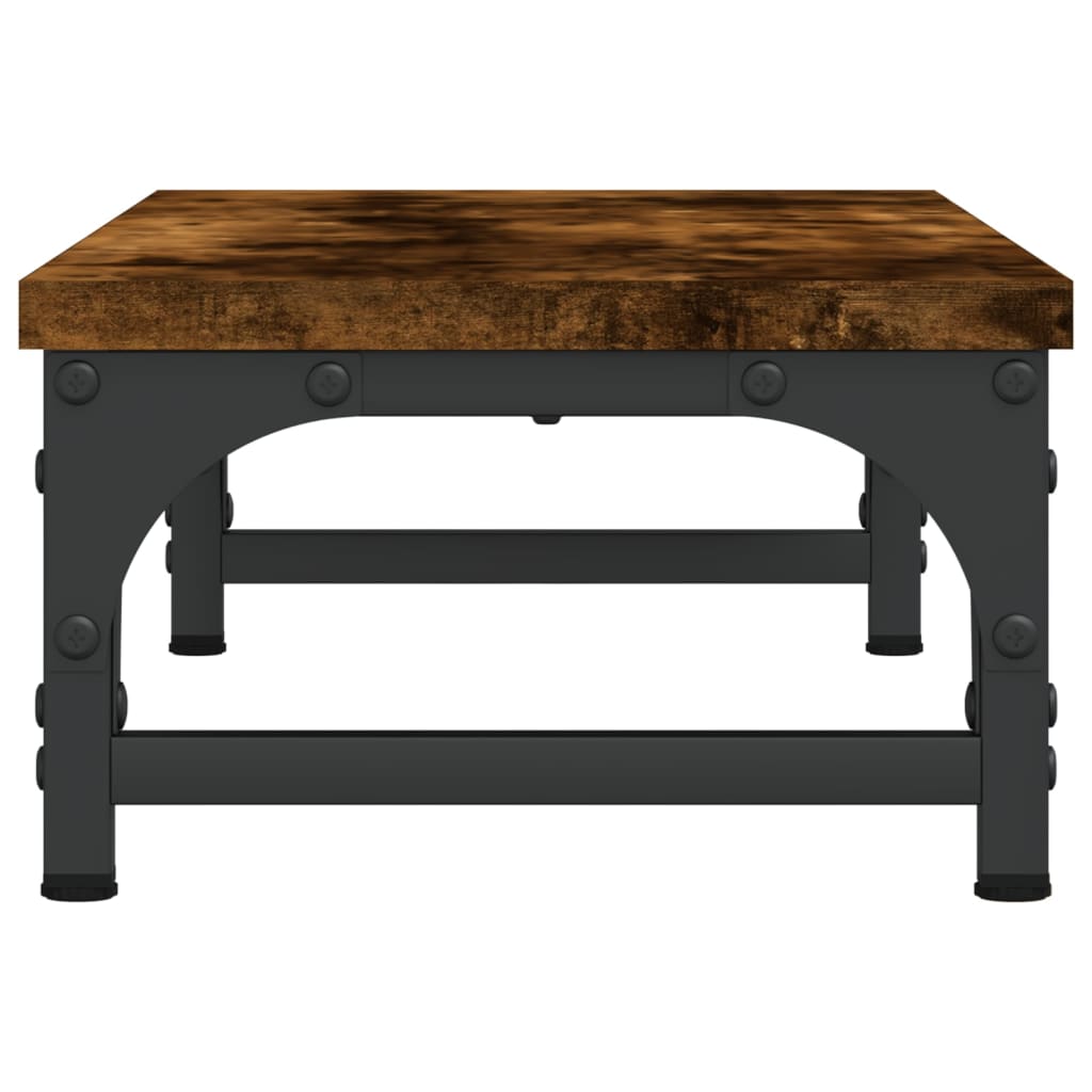 Monitorstandaard 55x23x14 cm bewerkt hout gerookt eikenkleurig is nu te koop bij PeponiXL, paradijselijk wonen!