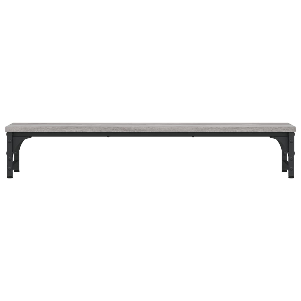 Monitorstandaard 85x23x15,5 cm bewerkt hout grijs sonoma eiken is nu te koop bij PeponiXL, paradijselijk wonen!