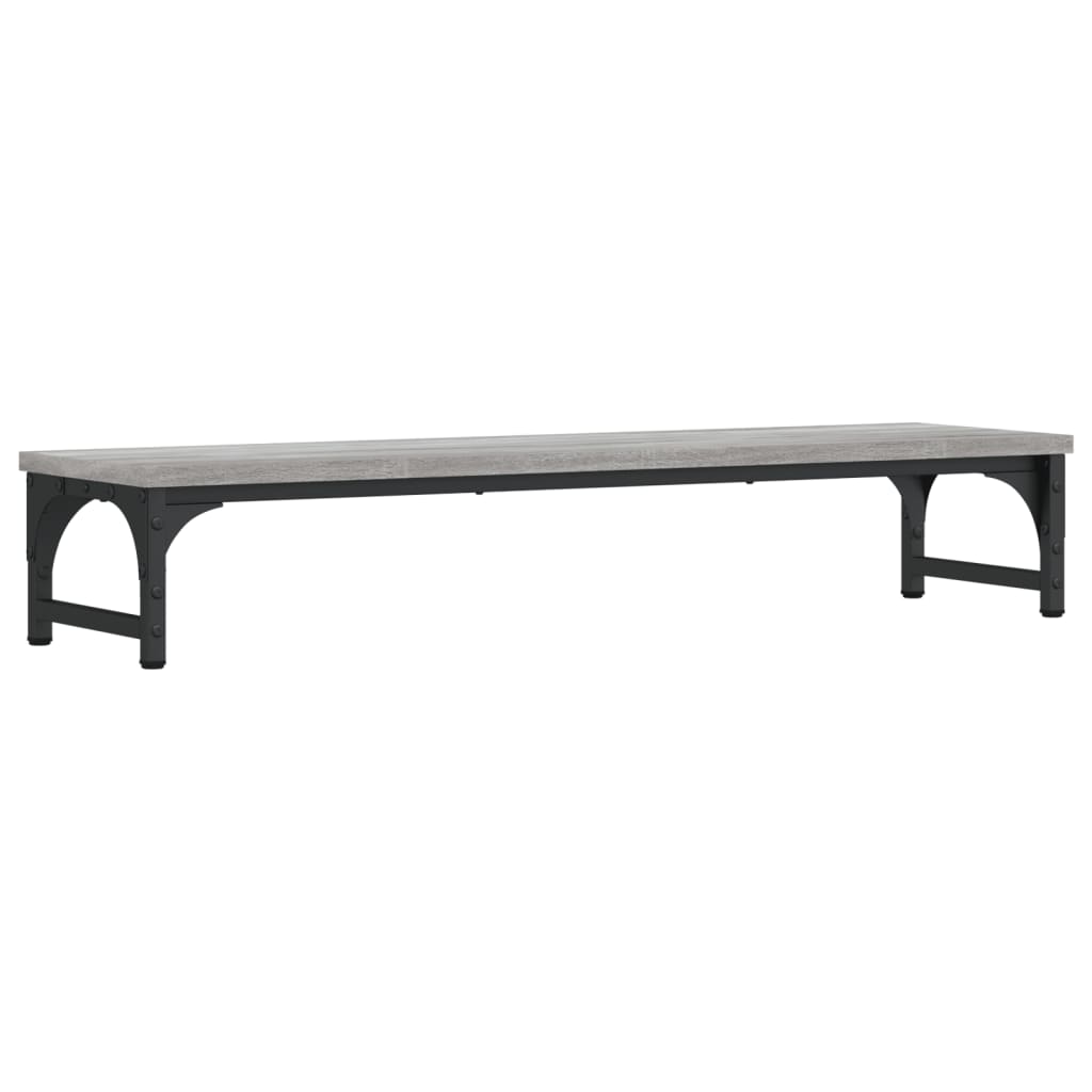 Monitorstandaard 85x23x15,5 cm bewerkt hout grijs sonoma eiken is nu te koop bij PeponiXL, paradijselijk wonen!
