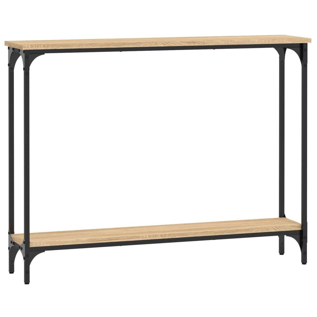 Wandtafel 100x22,5x75 cm bewerkt hout sonoma eikenkleurig is nu te koop bij PeponiXL, paradijselijk wonen!