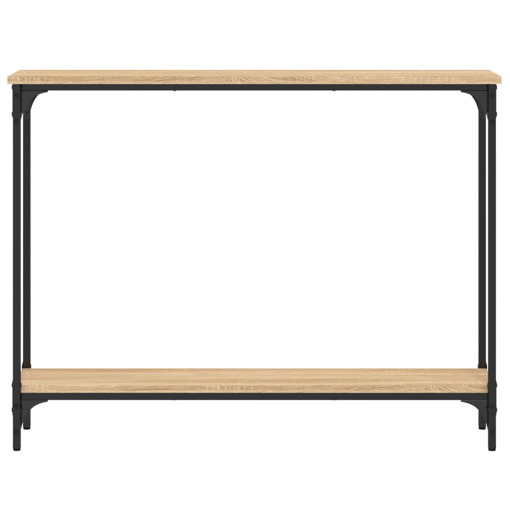 Wandtafel 100x22,5x75 cm bewerkt hout sonoma eikenkleurig is nu te koop bij PeponiXL, paradijselijk wonen!
