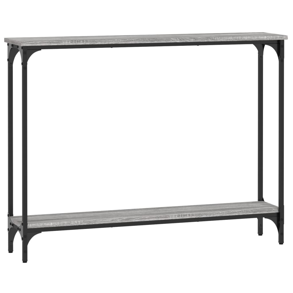 Wandtafel 100x22,5x75 cm bewerkt hout grijs sonoma eikenkleurig is nu te koop bij PeponiXL, paradijselijk wonen!