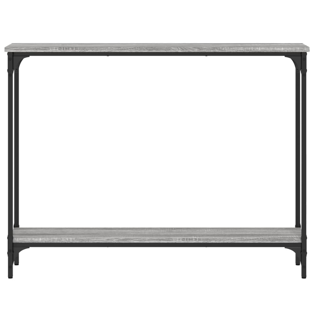 Wandtafel 100x22,5x75 cm bewerkt hout grijs sonoma eikenkleurig is nu te koop bij PeponiXL, paradijselijk wonen!