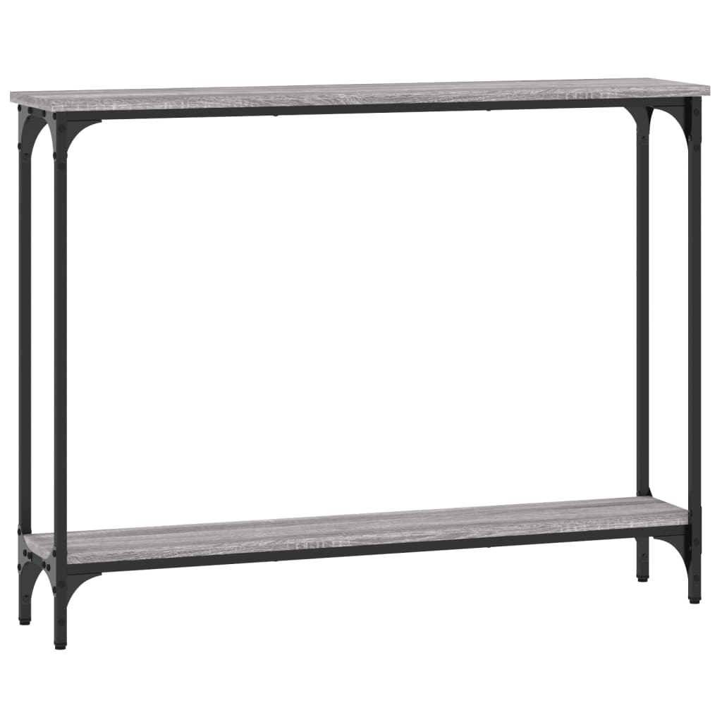 Wandtafel 100x22,5x75 cm bewerkt hout grijs sonoma eikenkleurig is nu te koop bij PeponiXL, paradijselijk wonen!