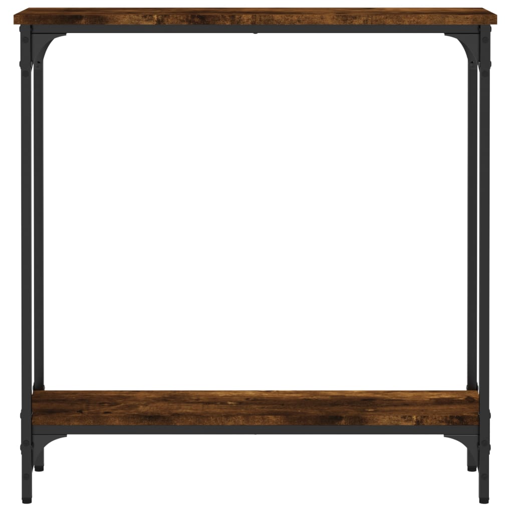Wandtafel 75x22,5x75 cm bewerkt hout gerookt eikenkleurig is nu te koop bij PeponiXL, paradijselijk wonen!