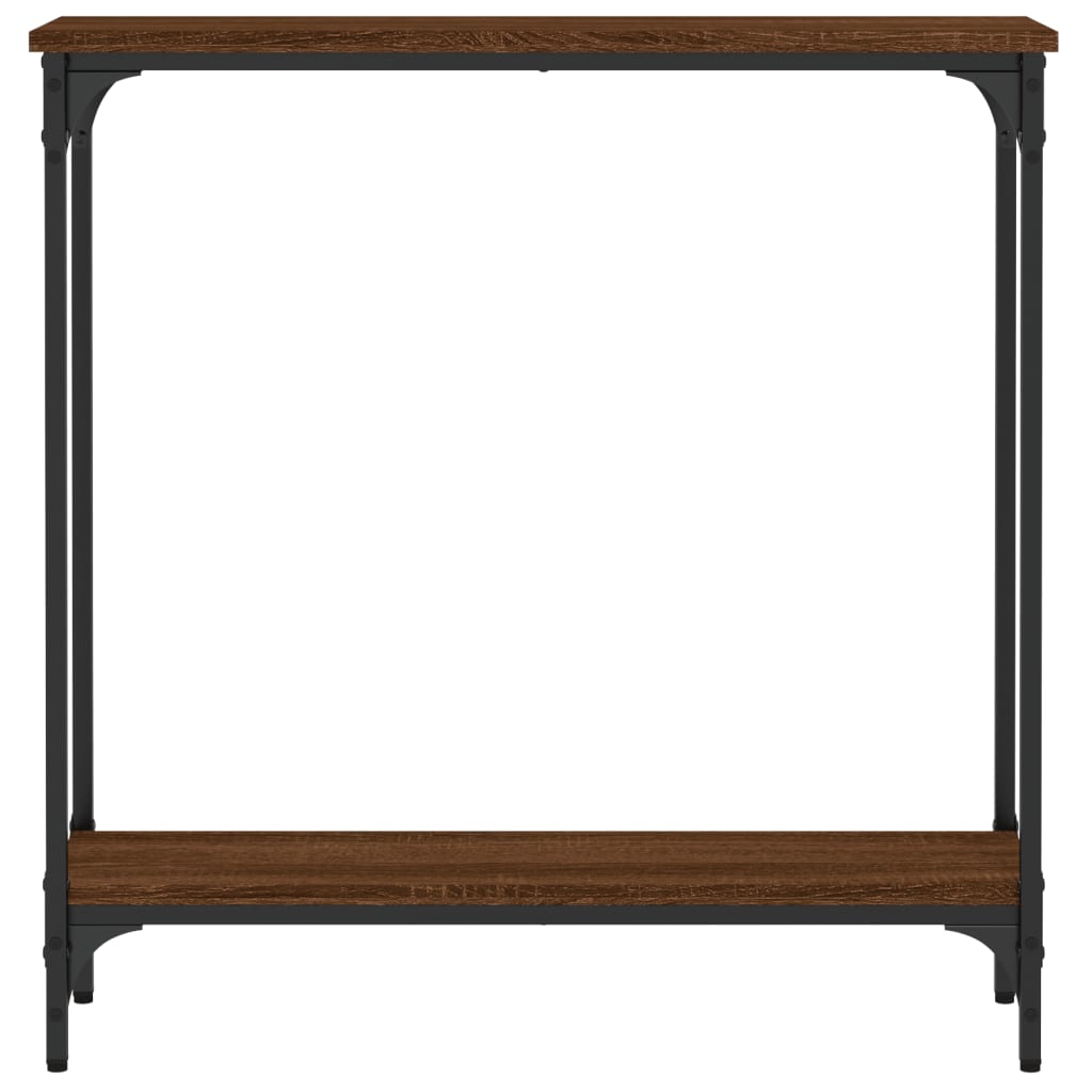 Wandtafel 75x22,5x75 cm bewerkt hout bruin eikenkleur is nu te koop bij PeponiXL, paradijselijk wonen!
