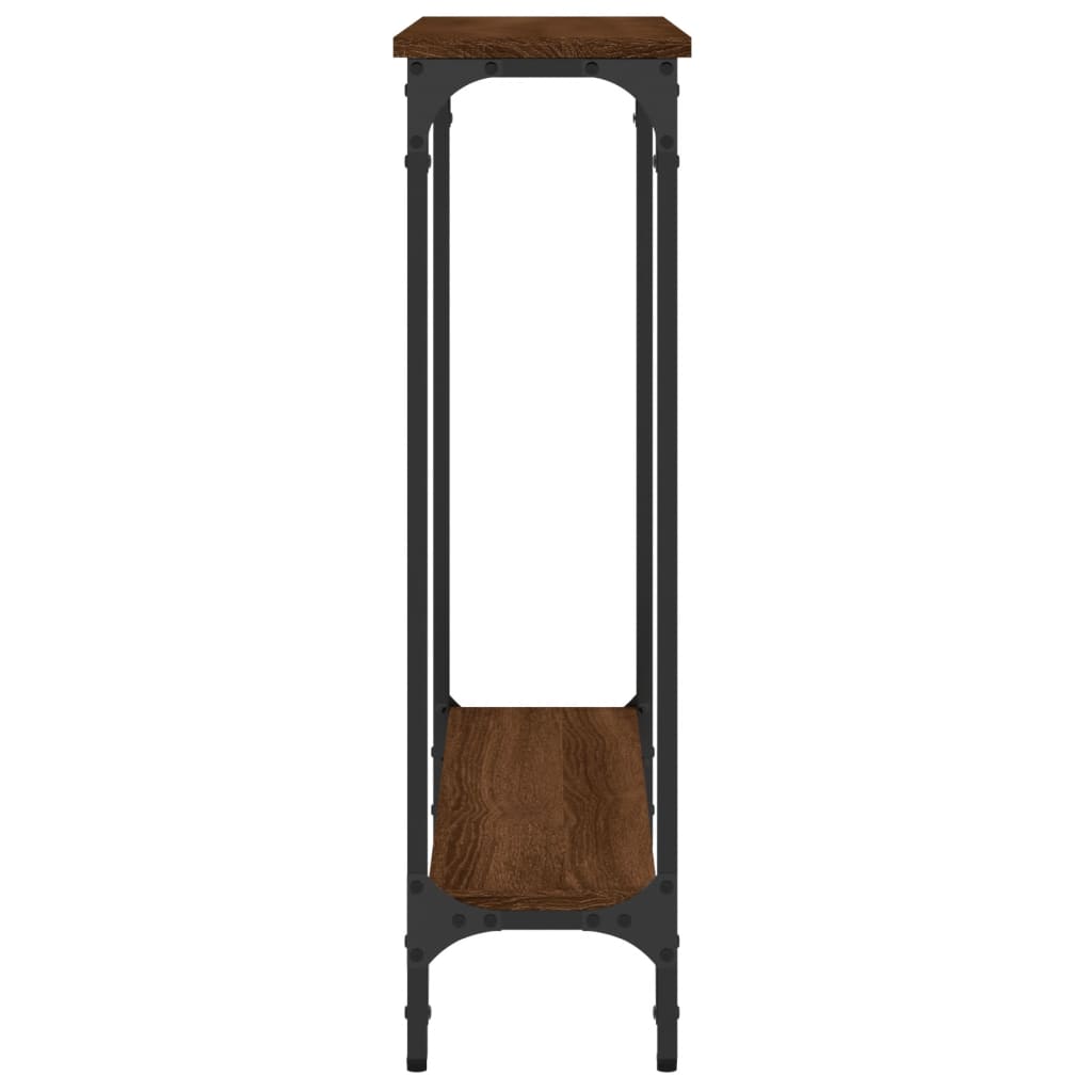 Wandtafel 75x22,5x75 cm bewerkt hout bruin eikenkleur is nu te koop bij PeponiXL, paradijselijk wonen!