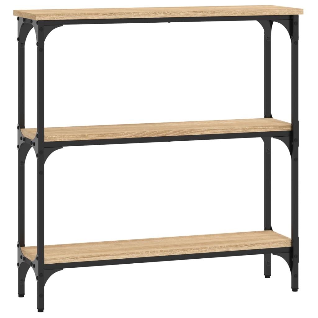 Consoletafel Sonoma Eiken 75x22,5x75 cm Bewerkt Hout is nu te koop bij PeponiXL, paradijselijk wonen!