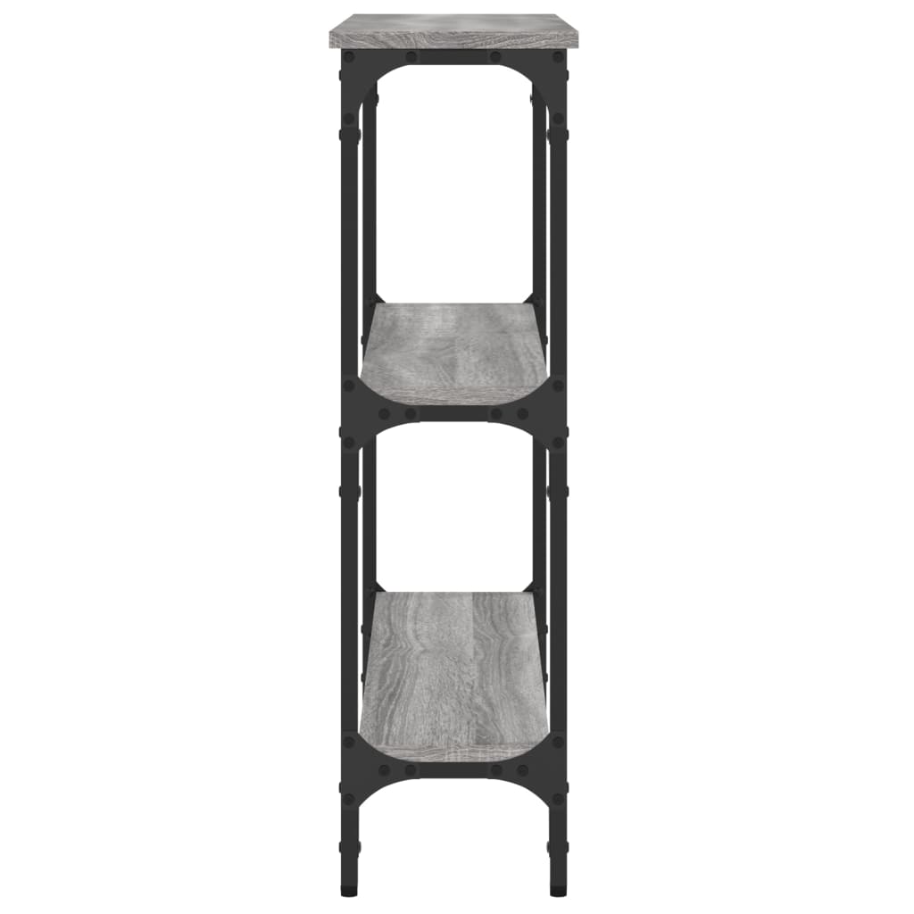 Wandtafel 75x22,5x75 cm bewerkt hout grijs sonoma eikenkleurig is nu te koop bij PeponiXL, paradijselijk wonen!