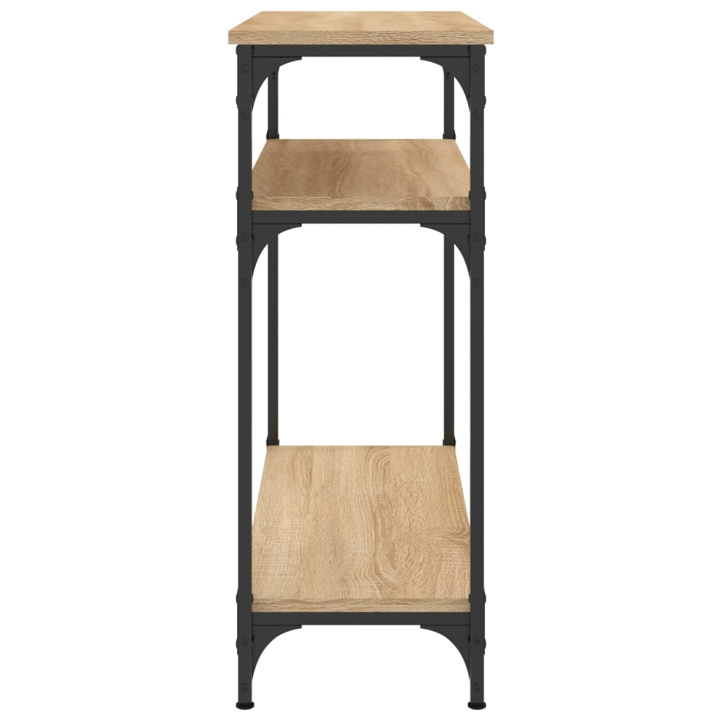 Wandtafel 75x29x75 cm bewerkt hout sonoma eikenkleurig is nu te koop bij PeponiXL, paradijselijk wonen!