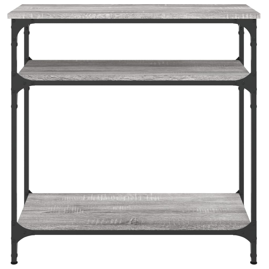 Wandtafel 75x29x75 cm bewerkt hout grijs sonoma eikenkleurig is nu te koop bij PeponiXL, paradijselijk wonen!