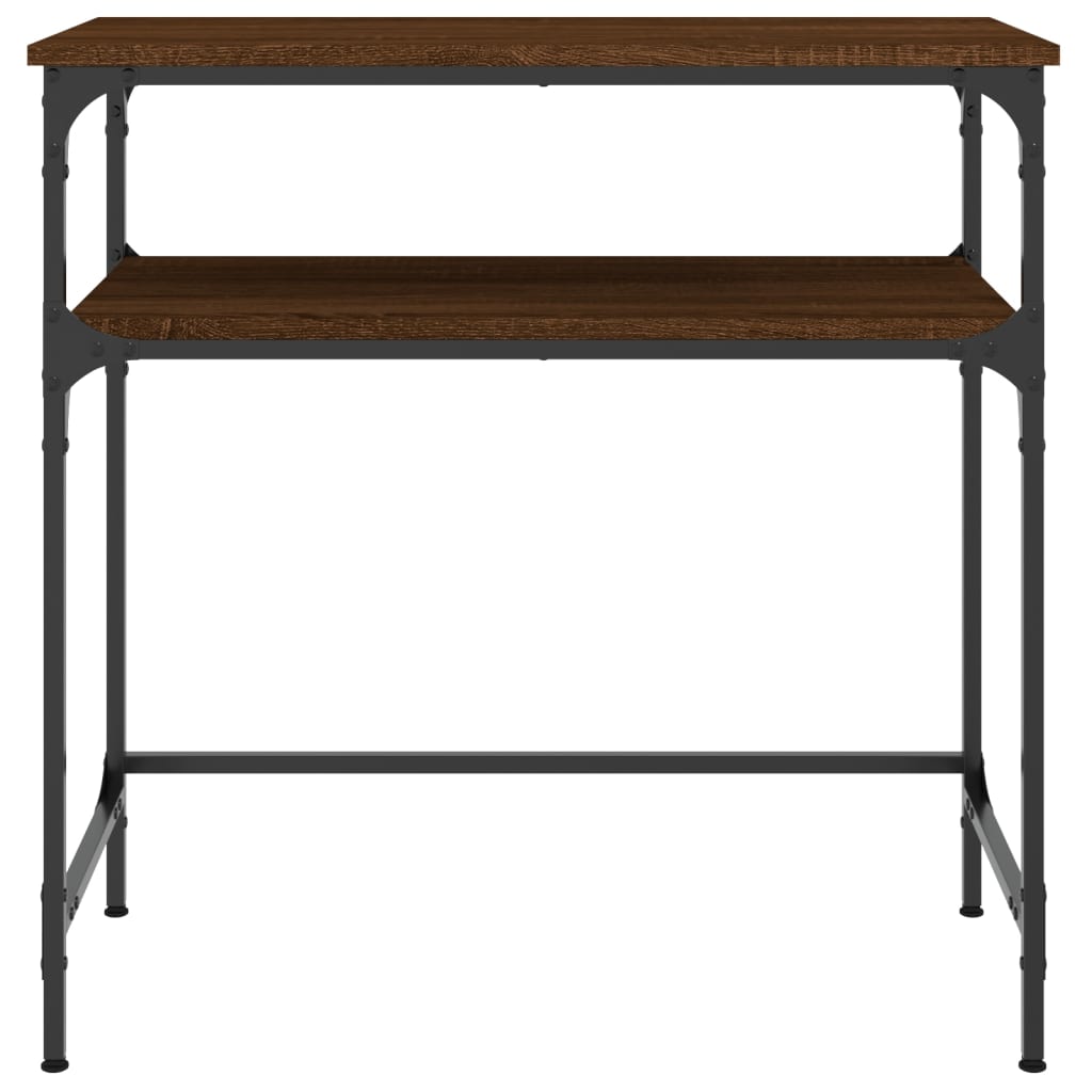 Wandtafel 75x35,5x75 cm bewerkt hout bruin eikenkleur is nu te koop bij PeponiXL, paradijselijk wonen!