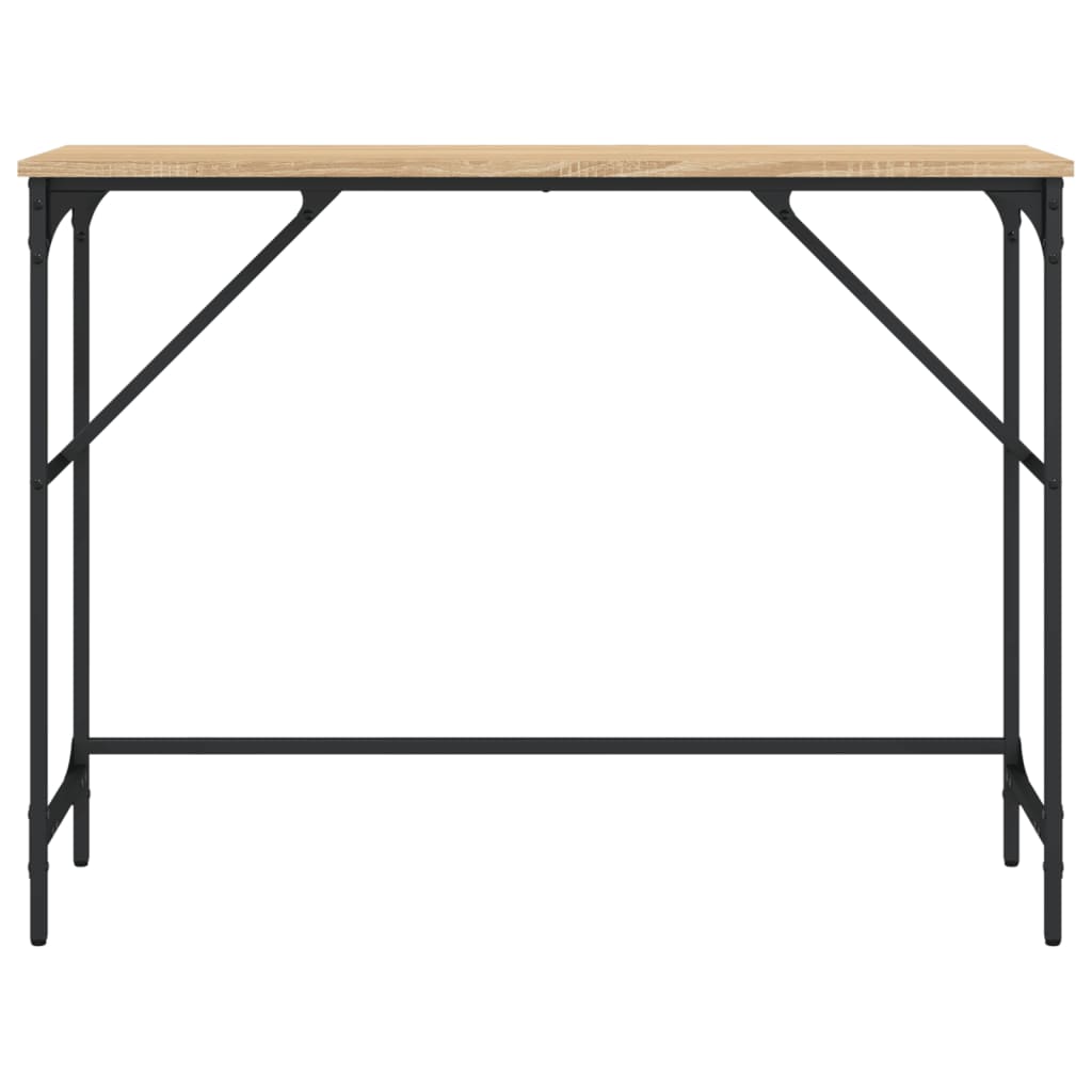 Wandtafel 100x32x75 cm bewerkt hout sonoma eikenkleurig is nu te koop bij PeponiXL, paradijselijk wonen!
