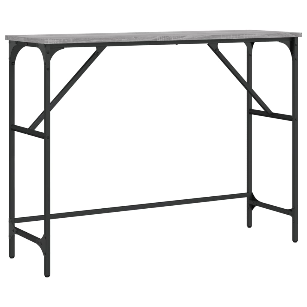 Wandtafel 100x32x75 cm bewerkt hout grijs sonoma eikenkleurig is nu te koop bij PeponiXL, paradijselijk wonen!