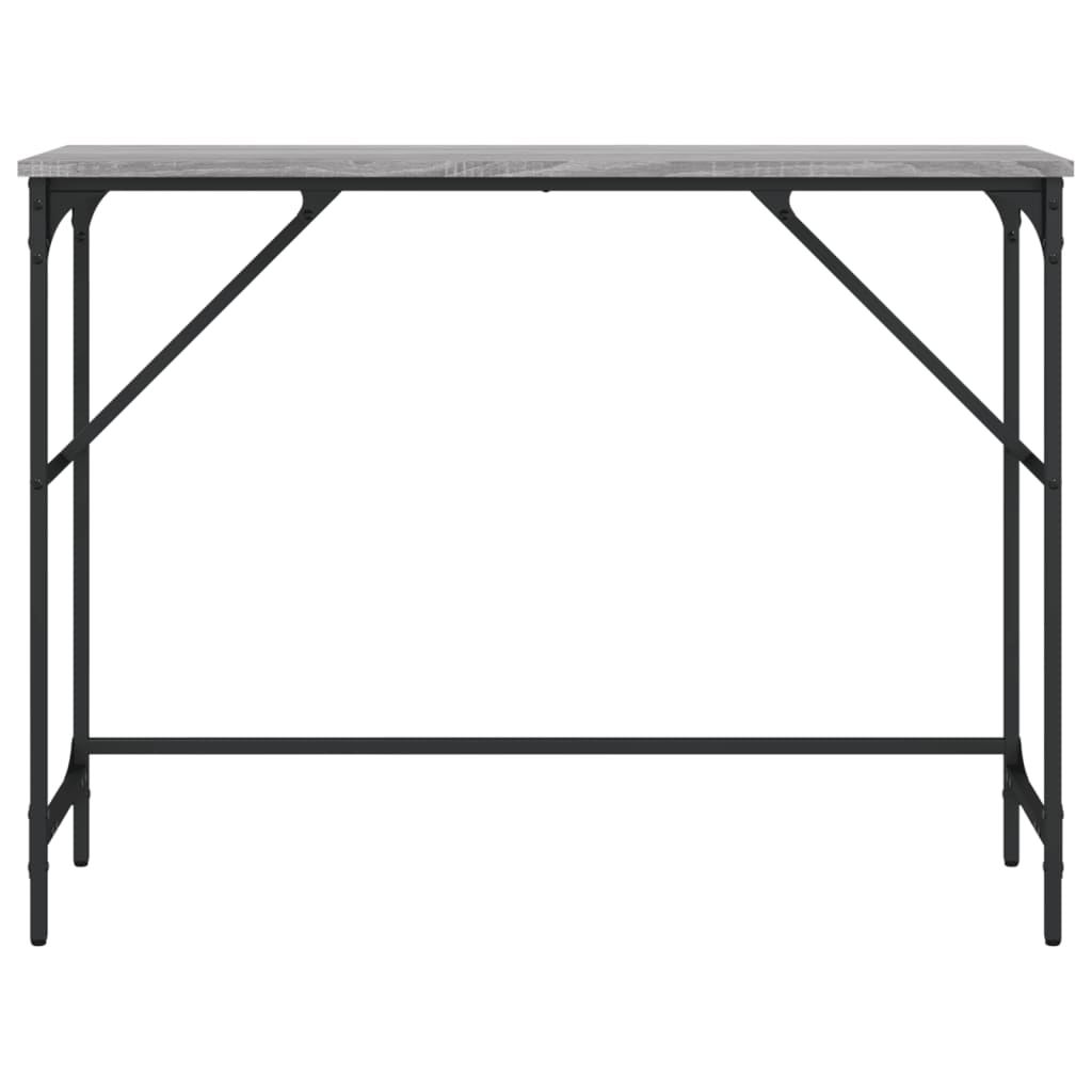 Wandtafel 100x32x75 cm bewerkt hout grijs sonoma eikenkleurig is nu te koop bij PeponiXL, paradijselijk wonen!