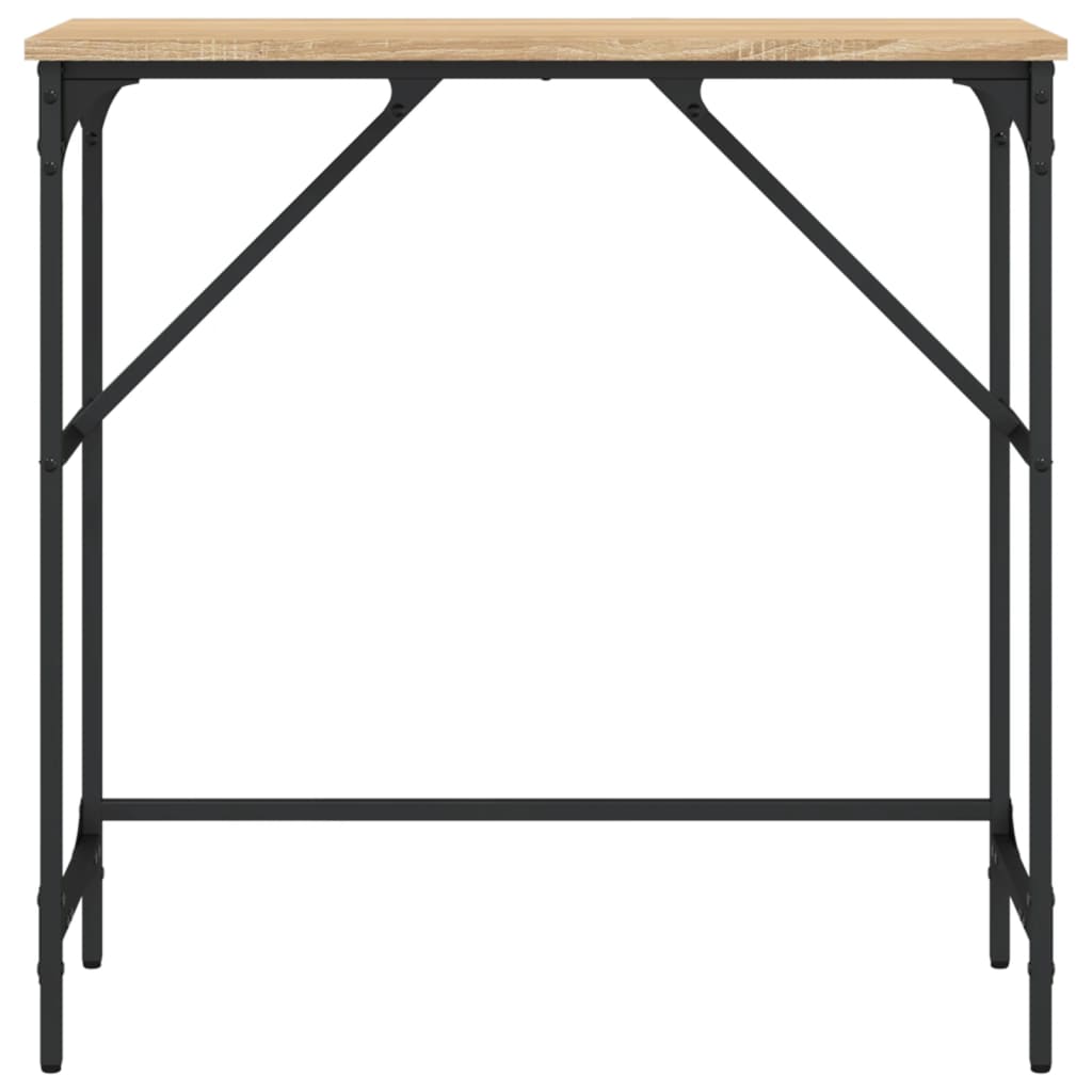 Wandtafel 75x32x75 cm bewerkt hout sonoma eikenkleurig is nu te koop bij PeponiXL, paradijselijk wonen!
