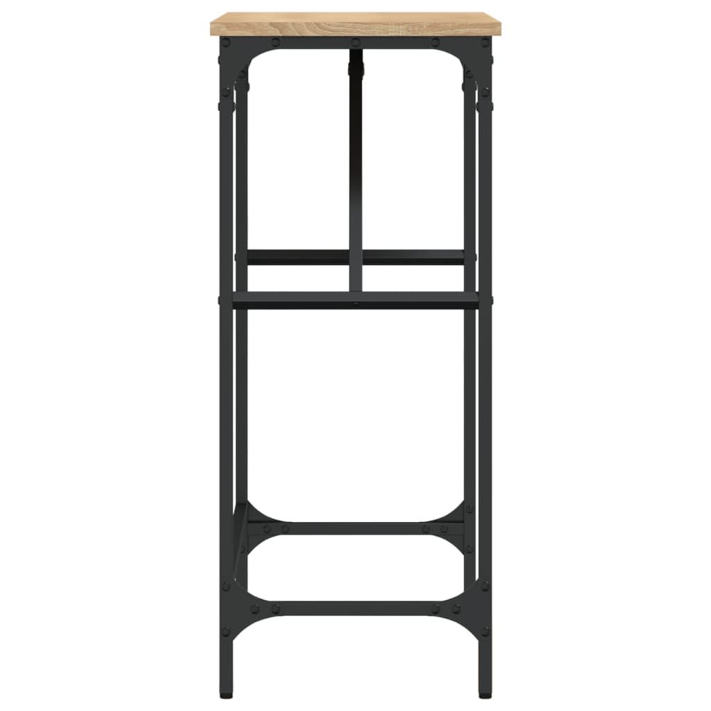 Wandtafel 75x32x75 cm bewerkt hout sonoma eikenkleurig is nu te koop bij PeponiXL, paradijselijk wonen!