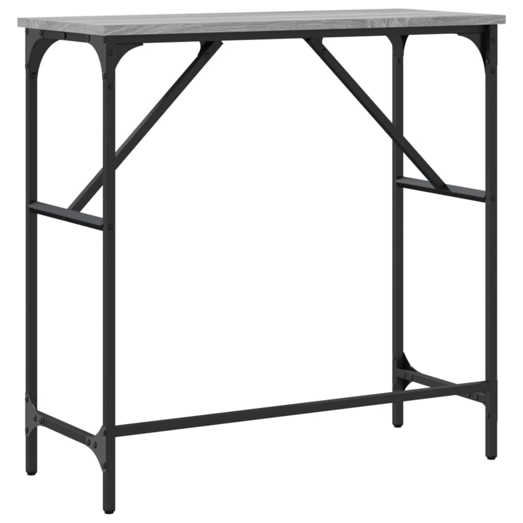 Wandtafel 75x32x75 cm bewerkt hout grijs sonoma eikenkleurig is nu te koop bij PeponiXL, paradijselijk wonen!