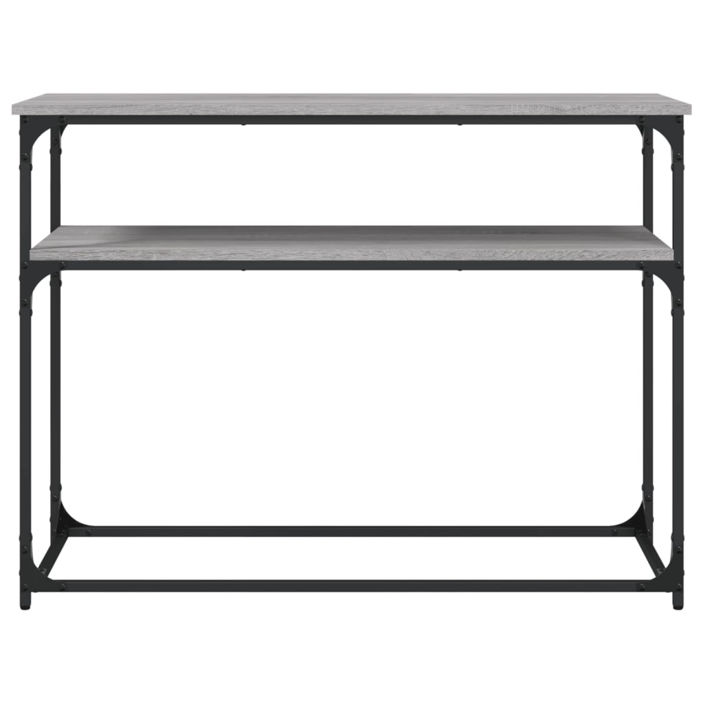 Wandtafel 100x35,5x75 cm bewerkt hout grijs sonoma eikenkleurig is nu te koop bij PeponiXL, paradijselijk wonen!