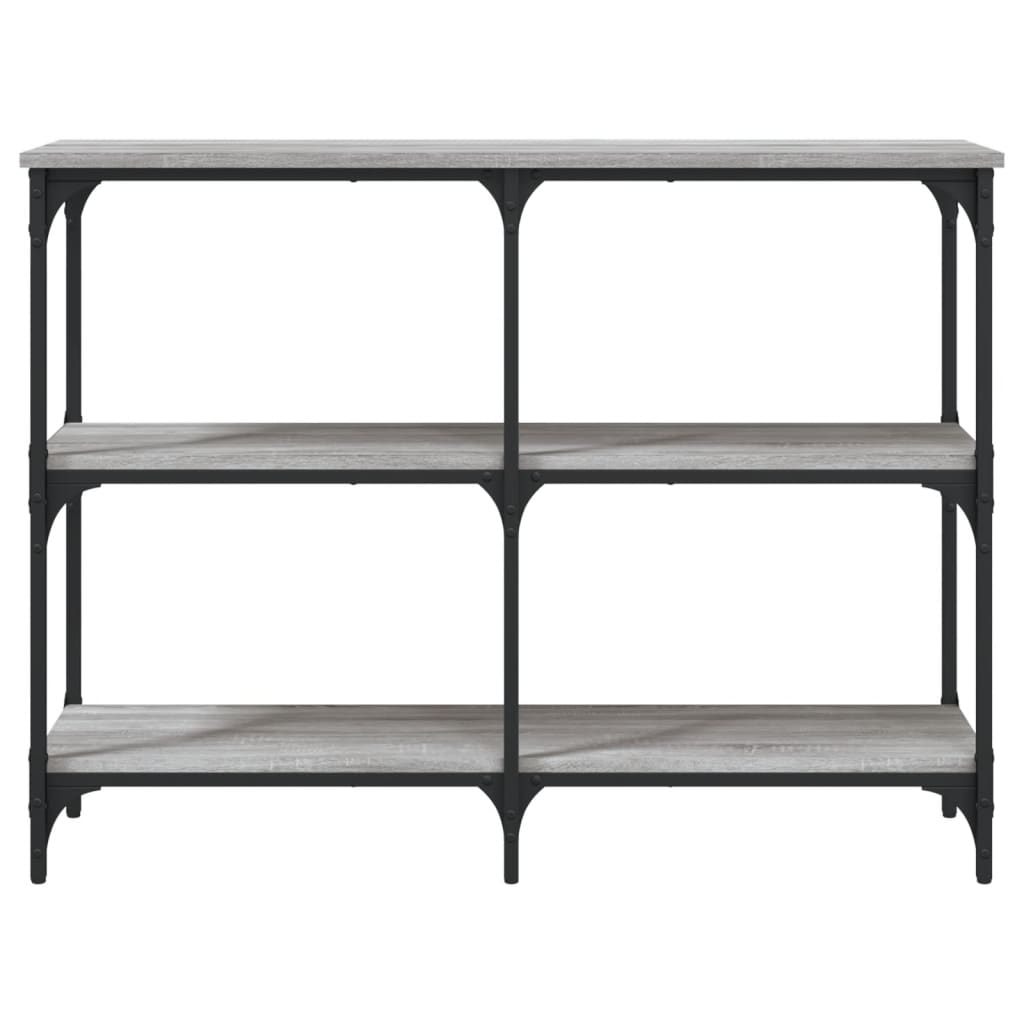Wandtafel 100x29x75 cm bewerkt hout grijs sonoma eikenkleurig is nu te koop bij PeponiXL, paradijselijk wonen!