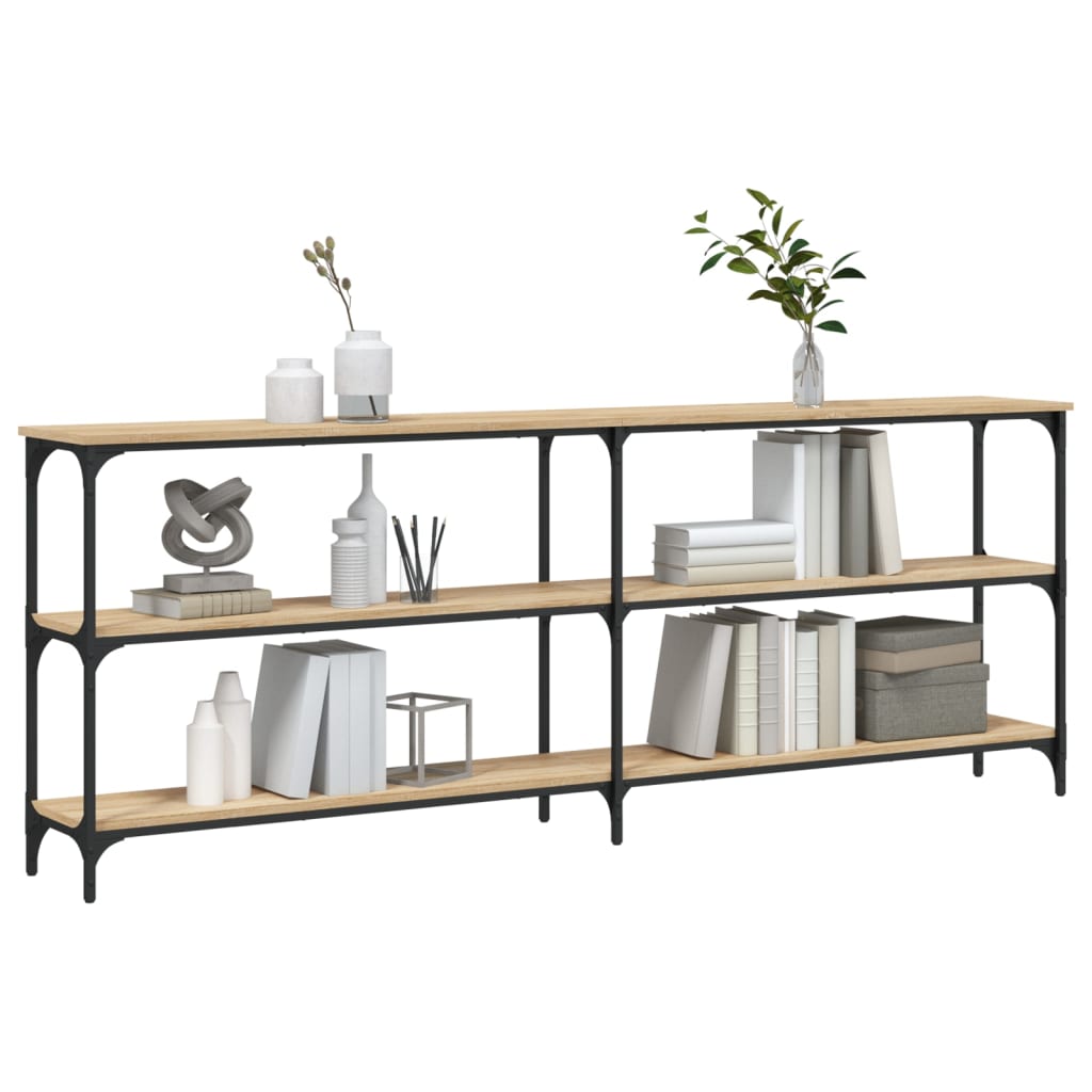 Consoletafel Sonoma Eiken 200x29x75 cm Bewerkt Hout is nu te koop bij PeponiXL, paradijselijk wonen!