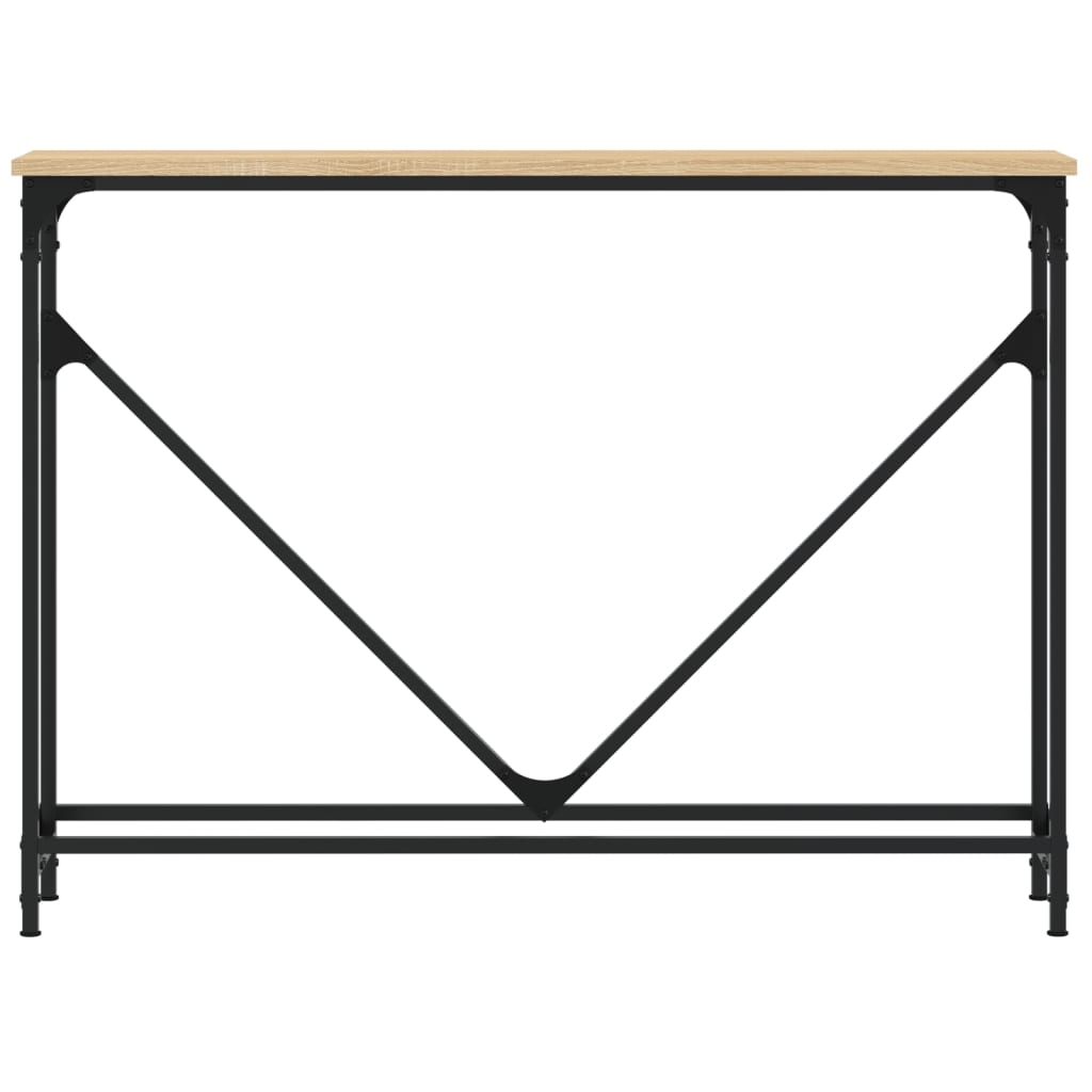 Wandtafel 102x22,5x75 cm bewerkt hout sonoma eikenkleurig is nu te koop bij PeponiXL, paradijselijk wonen!