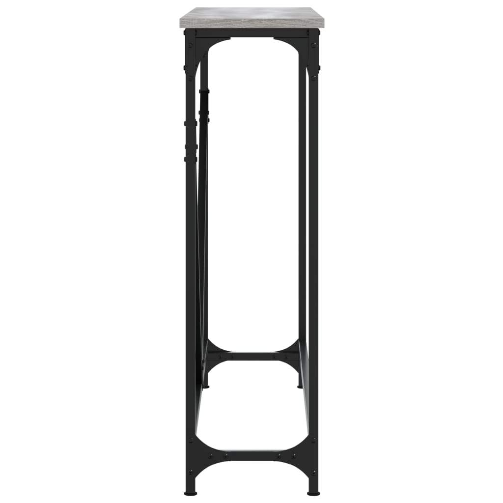 Wandtafel 102x22,5x75 cm bewerkt hout grijs sonoma eikenkleurig is nu te koop bij PeponiXL, paradijselijk wonen!