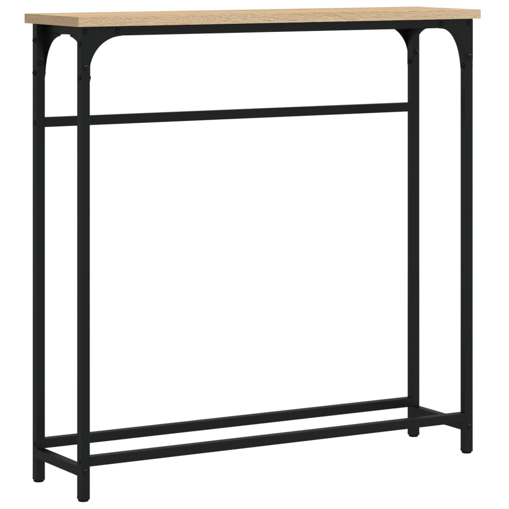 Consoletafel Sonoma Eiken 75x19,5x75 cm Bewerkt Hout is nu te koop bij PeponiXL, paradijselijk wonen!