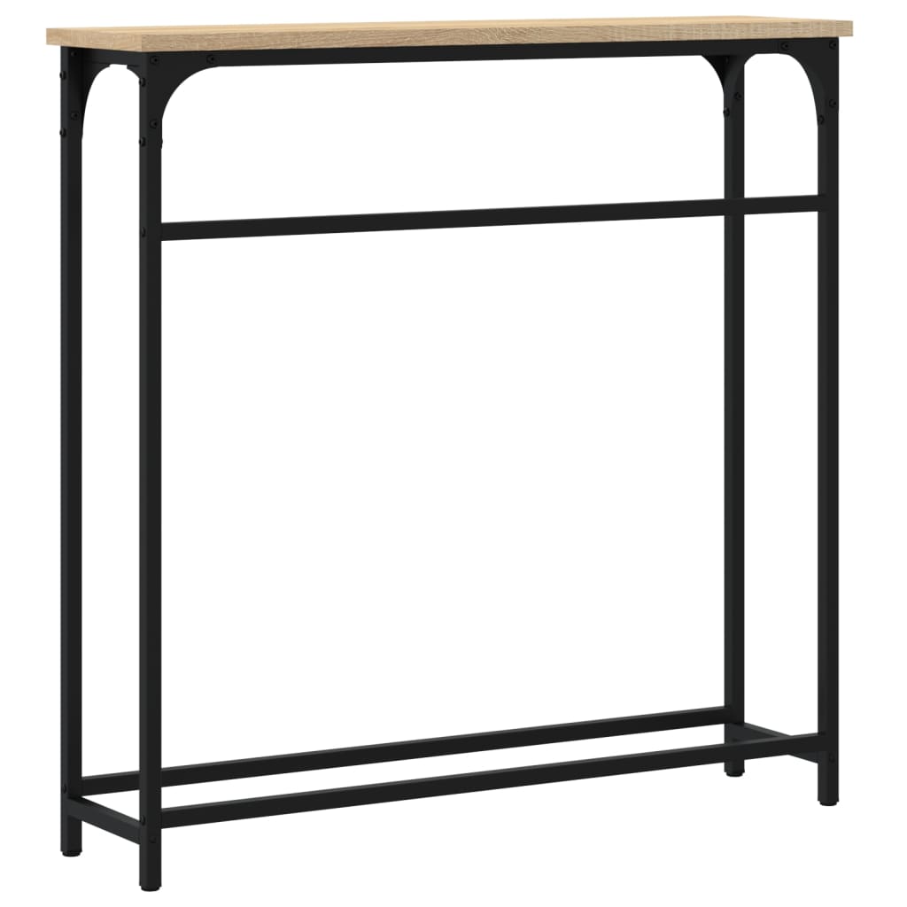 Consoletafel Sonoma Eiken 75x19,5x75 cm Bewerkt Hout is nu te koop bij PeponiXL, paradijselijk wonen!