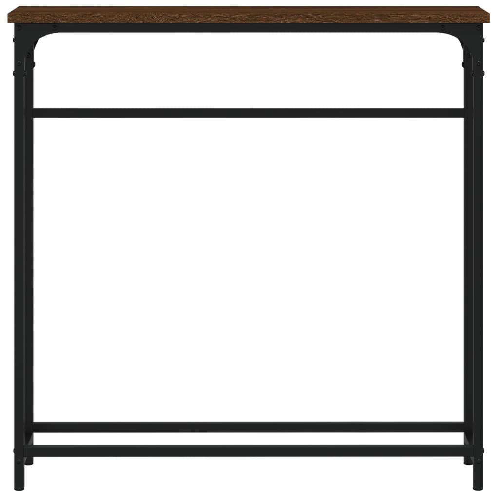 Wandtafel 75x19,5x75 cm bewerkt hout bruin eikenkleur is nu te koop bij PeponiXL, paradijselijk wonen!