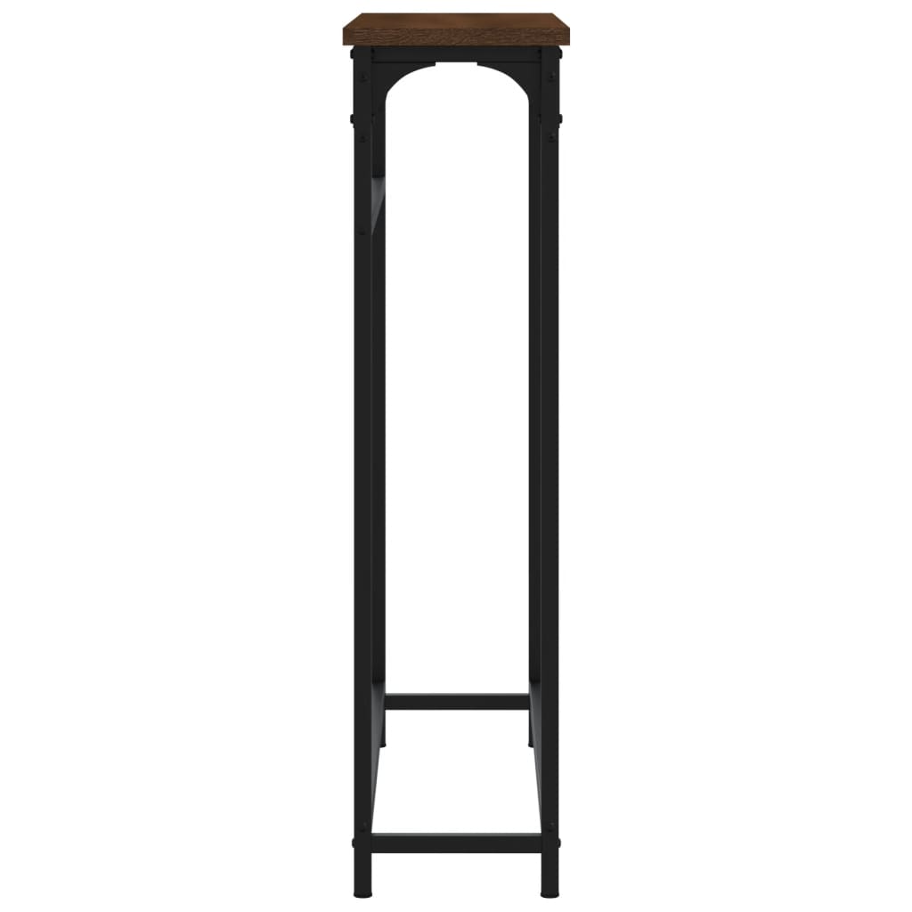 Wandtafel 75x19,5x75 cm bewerkt hout bruin eikenkleur is nu te koop bij PeponiXL, paradijselijk wonen!