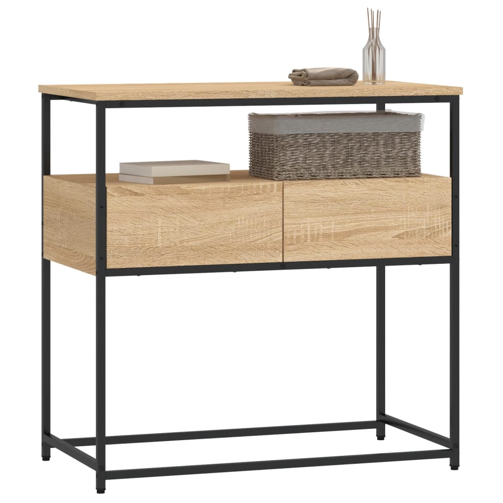 Consoletafel Sonoma Eiken 75x40x75 cm Bewerkt Hout is nu te koop bij PeponiXL, paradijselijk wonen!