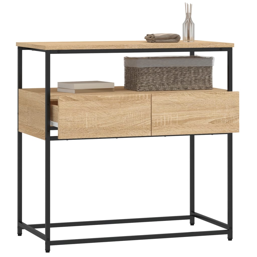 Consoletafel Sonoma Eiken 75x40x75 cm Bewerkt Hout is nu te koop bij PeponiXL, paradijselijk wonen!