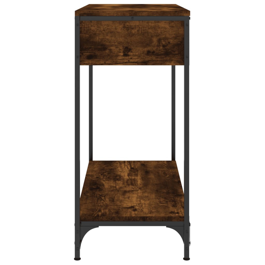 Wandtafel 75x34,5x75 cm bewerkt hout gerookt eikenkleurig is nu te koop bij PeponiXL, paradijselijk wonen!