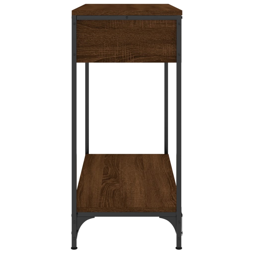Wandtafel 75x34,5x75 cm bewerkt hout bruin eikenkleur is nu te koop bij PeponiXL, paradijselijk wonen!