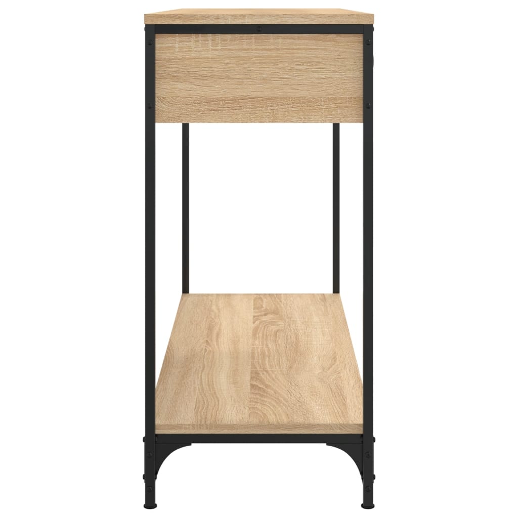 Wandtafel 100x34,5x75 cm bewerkt hout sonoma eikenkleurig is nu te koop bij PeponiXL, paradijselijk wonen!