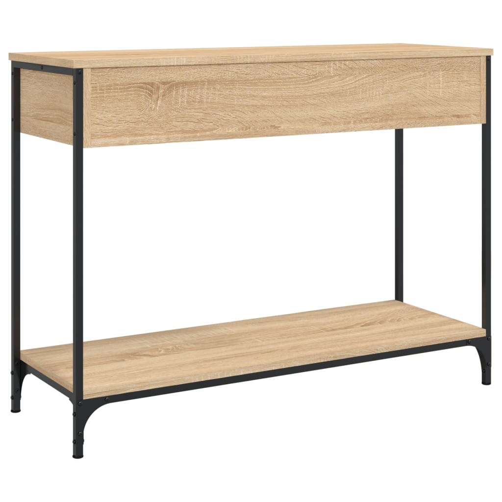 Wandtafel 100x34,5x75 cm bewerkt hout sonoma eikenkleurig is nu te koop bij PeponiXL, paradijselijk wonen!
