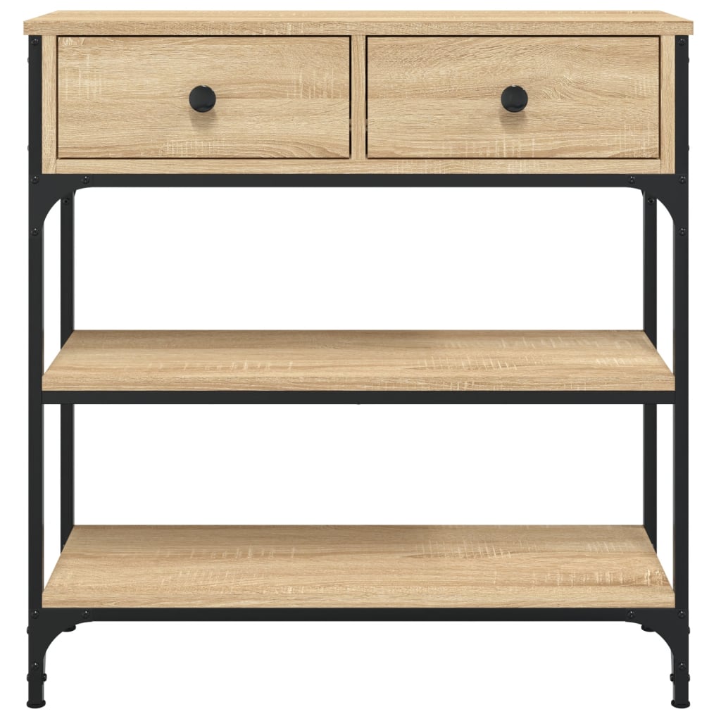 Wandtafel 72,5x25x75 cm bewerkt hout sonoma eikenkleurig is nu te koop bij PeponiXL, paradijselijk wonen!