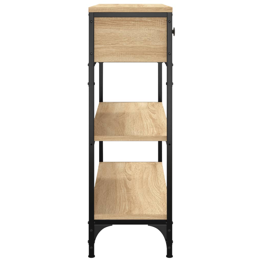 Wandtafel 72,5x25x75 cm bewerkt hout sonoma eikenkleurig is nu te koop bij PeponiXL, paradijselijk wonen!