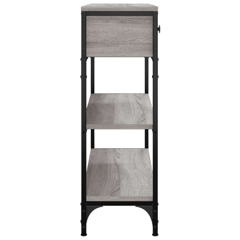 Wandtafel 72,5x25x75 cm bewerkt hout grijs sonoma eikenkleurig is nu te koop bij PeponiXL, paradijselijk wonen!