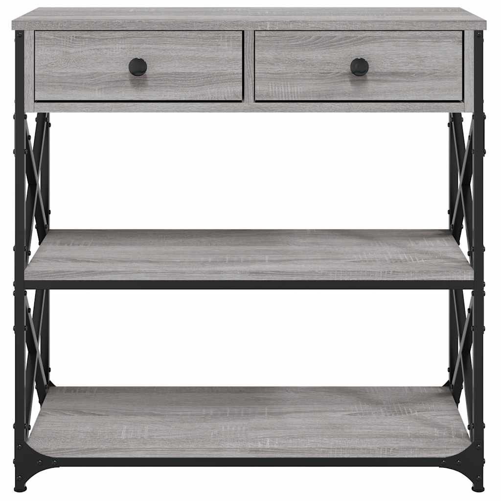 Wandtafel 75x28x75 cm bewerkt hout grijs sonoma eikenkleurig is nu te koop bij PeponiXL, paradijselijk wonen!