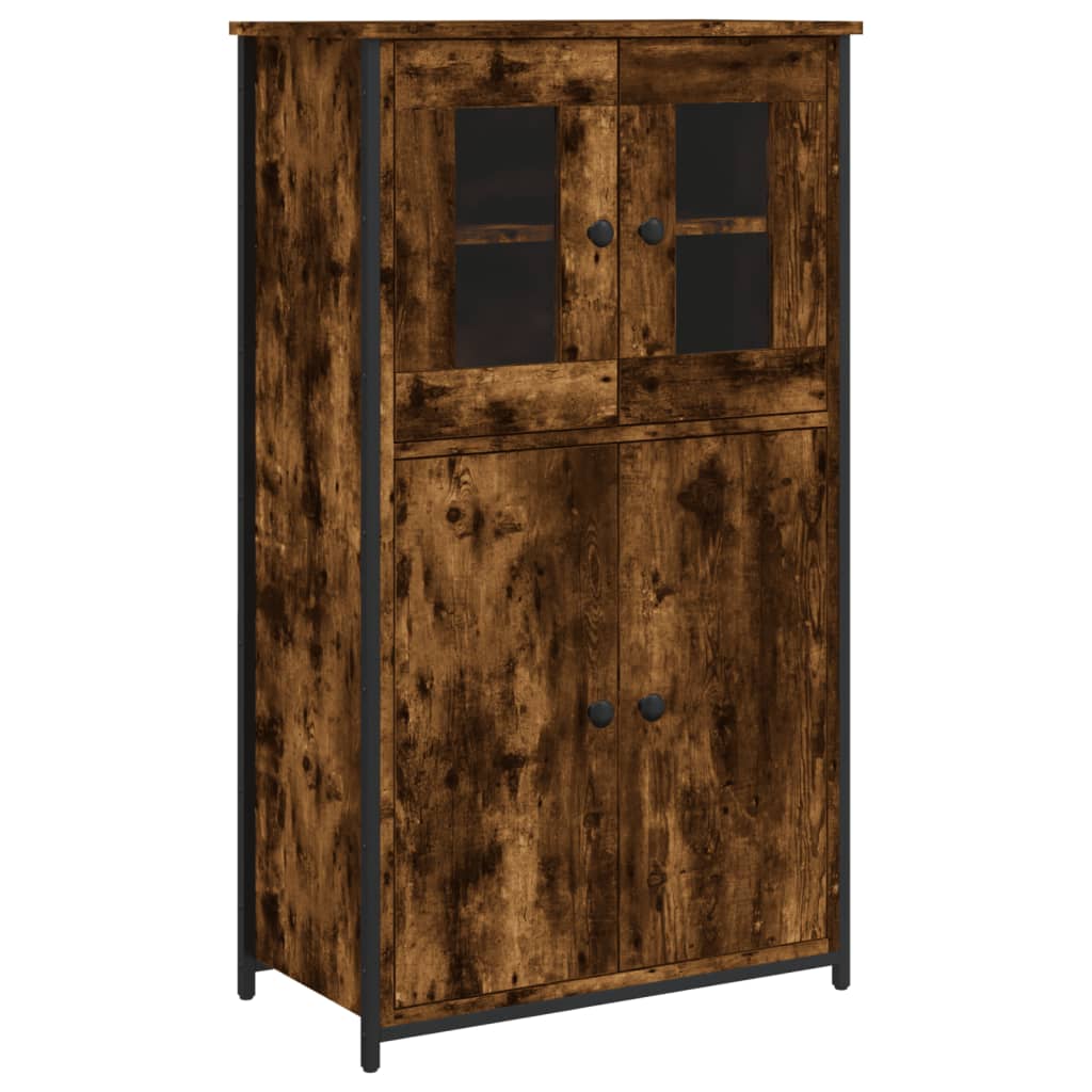 Hoge kast 62x32x106,5 cm bewerkt hout gerookt eikenkleurig is nu te koop bij PeponiXL, paradijselijk wonen!