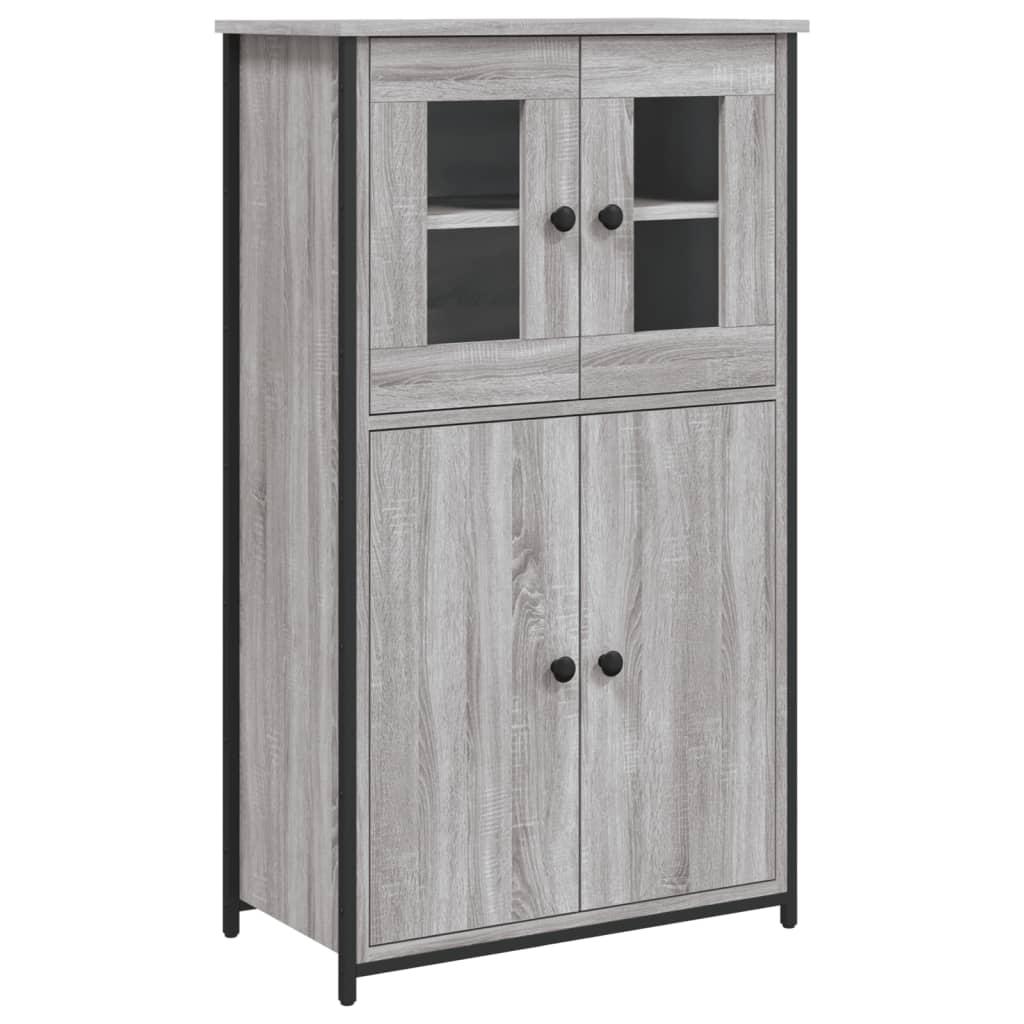 Hoge kast 62x32x106,5 cm bewerkt hout grijs sonoma is nu te koop bij PeponiXL, paradijselijk wonen!